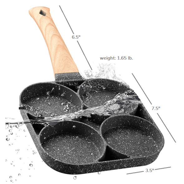 4 Hole Frying Pan