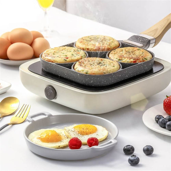 4 Hole Frying Pan