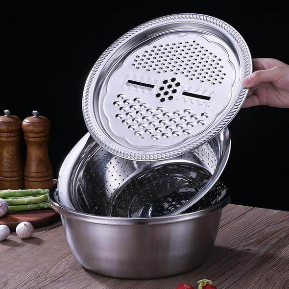 3 in 1 Stainless Steel Bowl